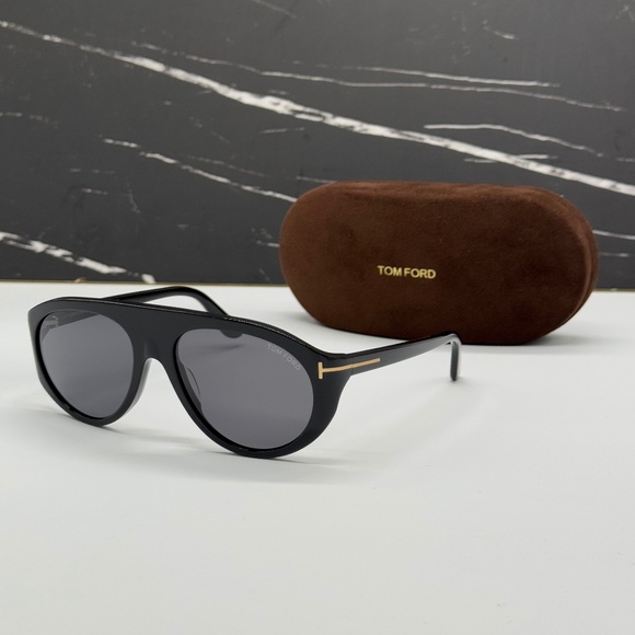 NEW TOM FORD TF1001 ECO 01A UNISEX SUNGLASSES TOM FORD REX-02 FT1001/S EYEWEAR